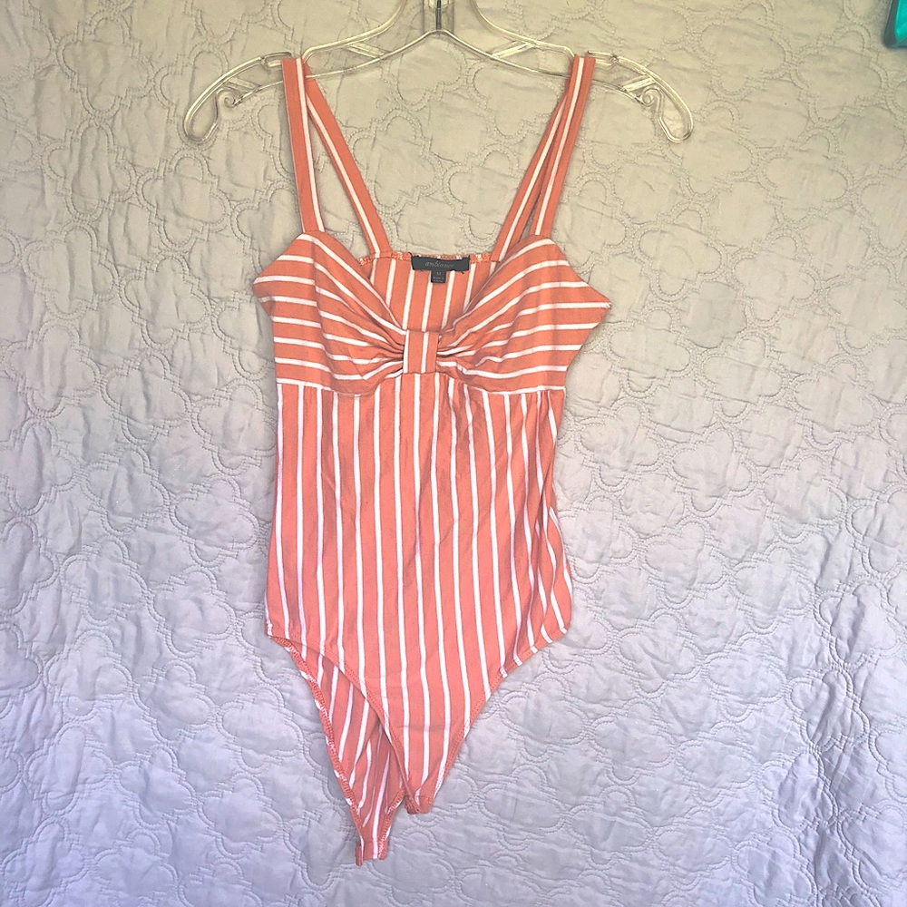 Ambiance Stripped Bodysuit